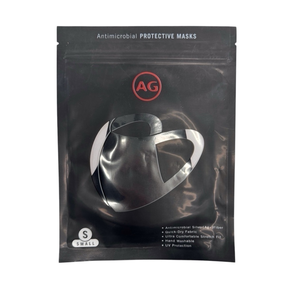 AG | NEW Antimicrobial Protective Facial Mask Black Adult Small